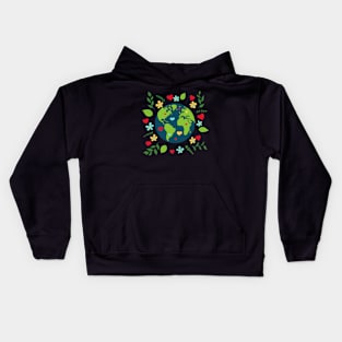 Love Your Mother Earth Kids Hoodie